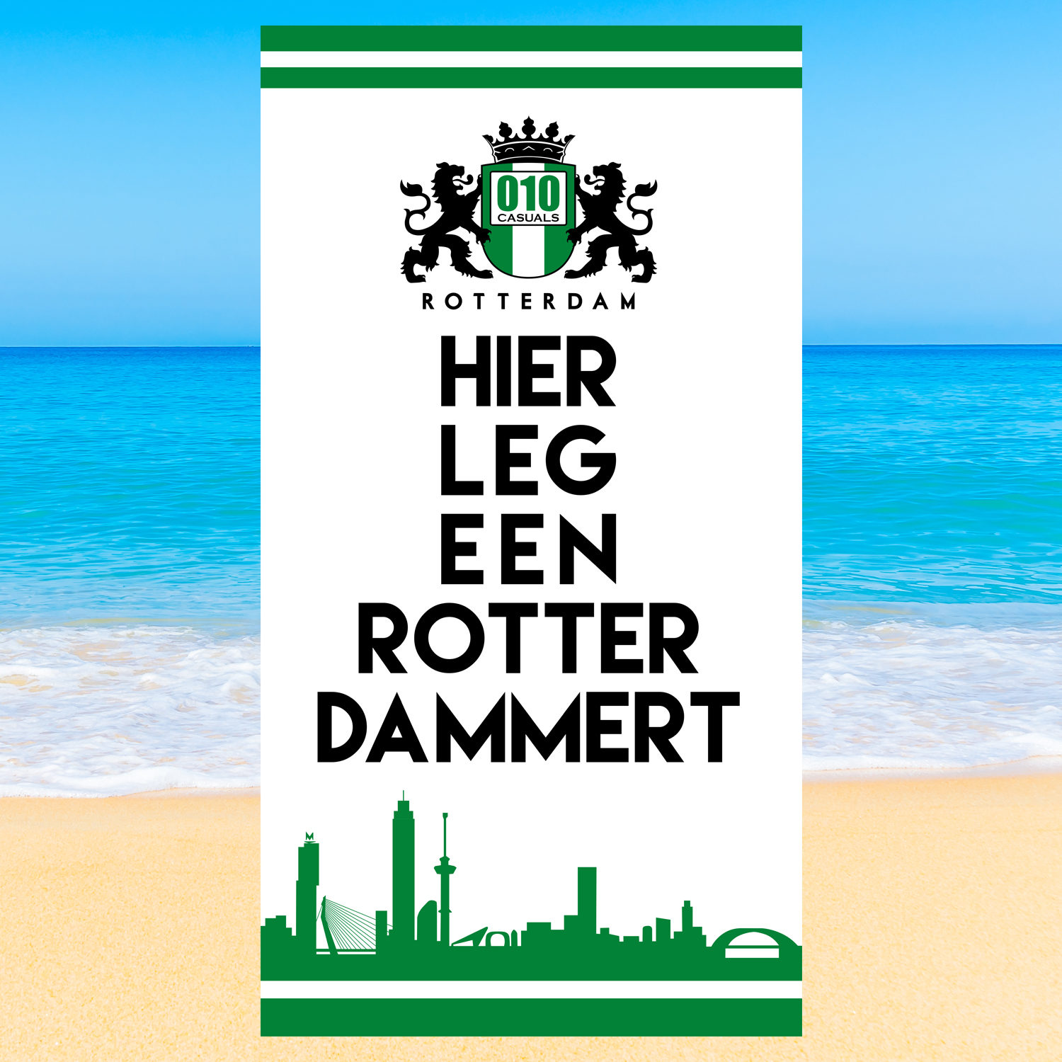 BADLAKEN Hier Leg Een Rotterdammert 3.0 190X100
