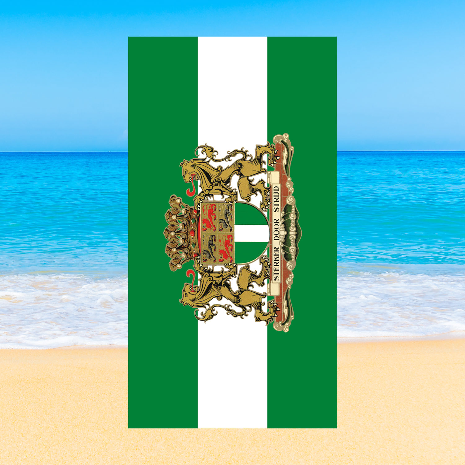 Badlaken rotterdamse vlag140x70