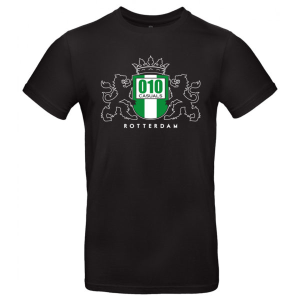 010 CASUALS ROTTERDAM T-SHIRT LOGO OUTLINE black