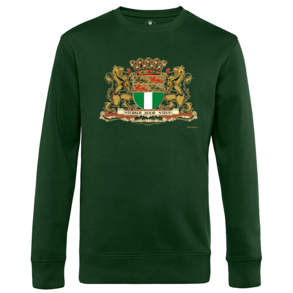 010 CASUALS ROTTERDAM SWEATER STADSWAPEN (AUTHENTIC) bottle green