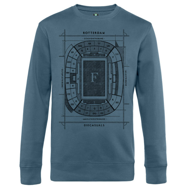 010 Casuals Sweater De Kuip Blueprint nordic blue