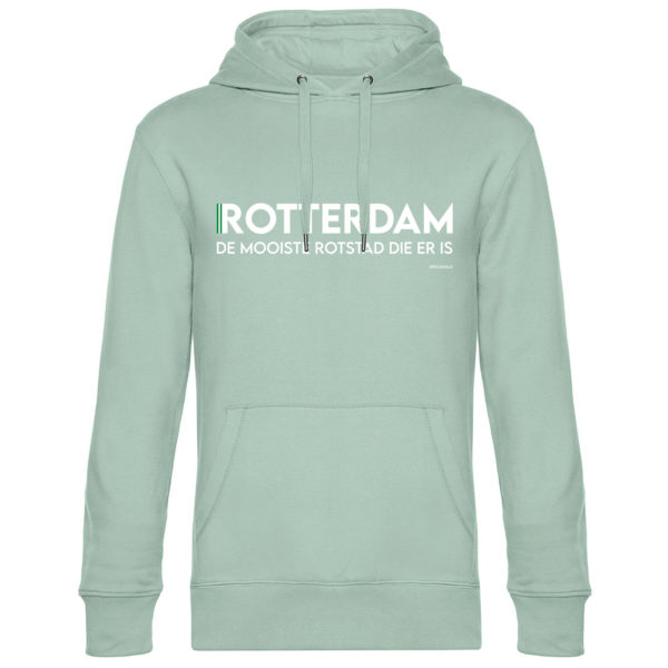 010 CASUALS ROTTERDAM HOODIE MOOISTE ROTSTAD aqua green