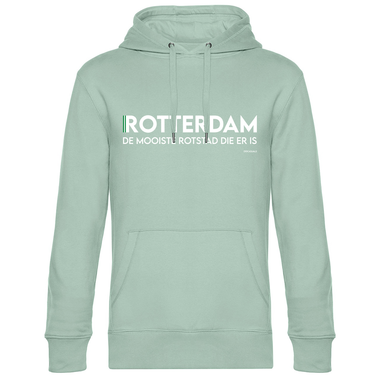 010 CASUALS ROTTERDAM HOODIE MOOISTE ROTSTAD aqua green