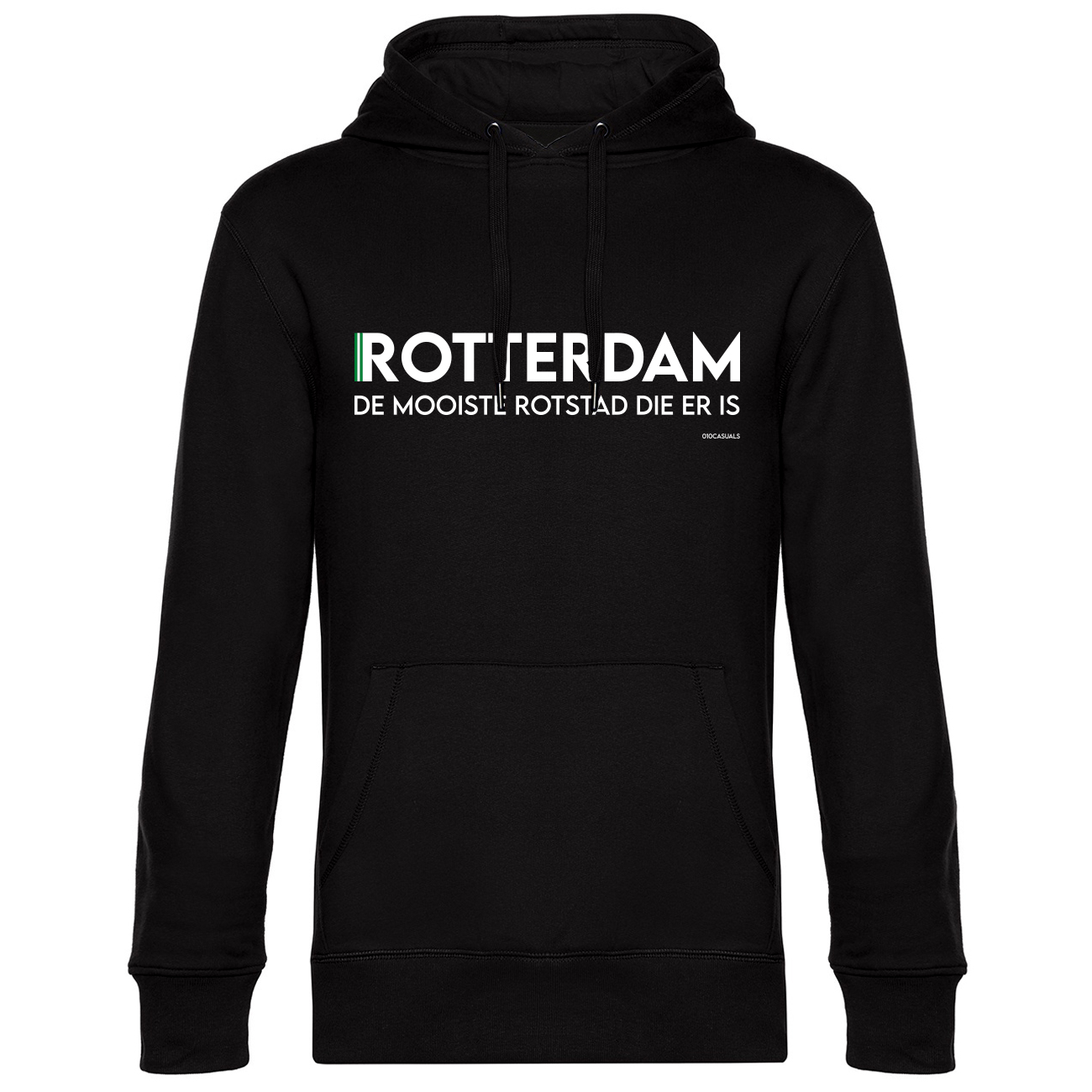 010 CASUALS ROTTERDAM HOODIE MOOISTE ROTSTAD black