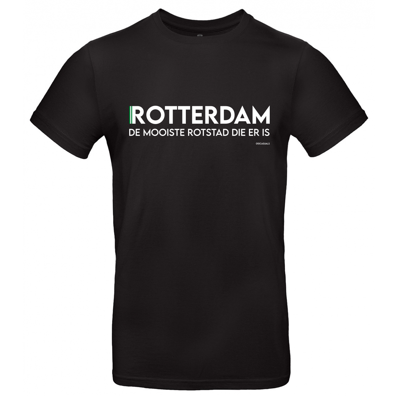 010 CASUALS ROTTERDAM T-SHIRT MOOISTE ROTSTAD black