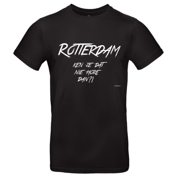 010 CASUALS ROTTERDAM T-SHIRT KEN JE DAT NIE HORE DAN black