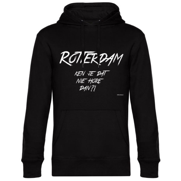 010 CASUALS ROTTERDAM HOODIE KEN JE DAT NIE HORE DAN black