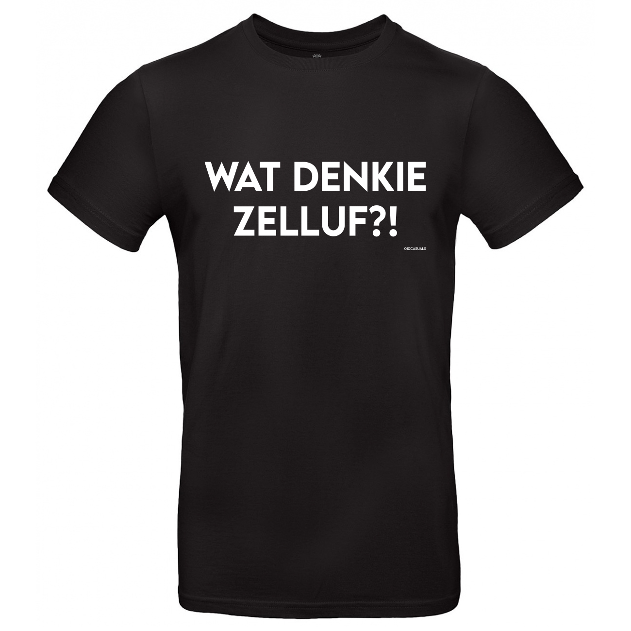 010 CASUALS ROTTERDAM T-SHIRT WAT DENKIE ZELLUF?! black