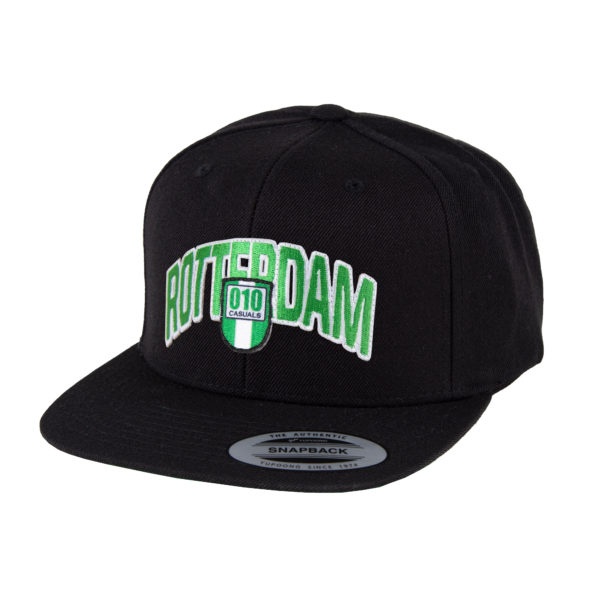 010 CASUALS ROTTERDAM SNAPBACK CAP ARCH & SHIELD BLACK