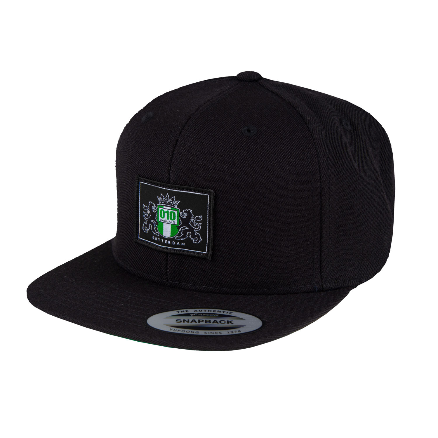 010 CASUALS ROTTERDAM SNAPBACK CAP LOGO BLACK