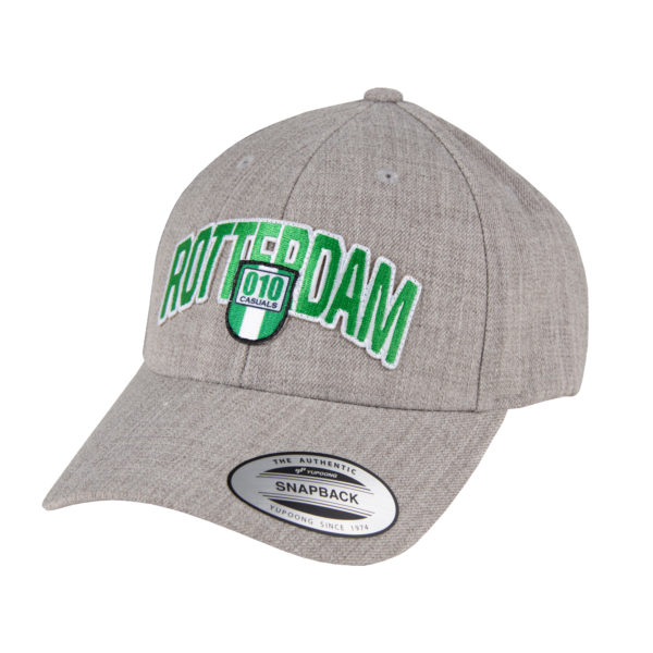 010 CASUALS ROTTERDAM BASEBALL CAP ARCH & SHIELD HEATHER GREY