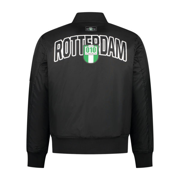 010 CASUALS ROTTERDAM BOMBERJACK ARCH & SHIELD BLACK - Afbeelding 3