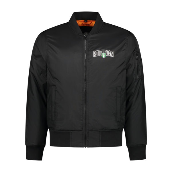010 CASUALS ROTTERDAM BOMBERJACK ARCH & SHIELD BLACK - Afbeelding 2