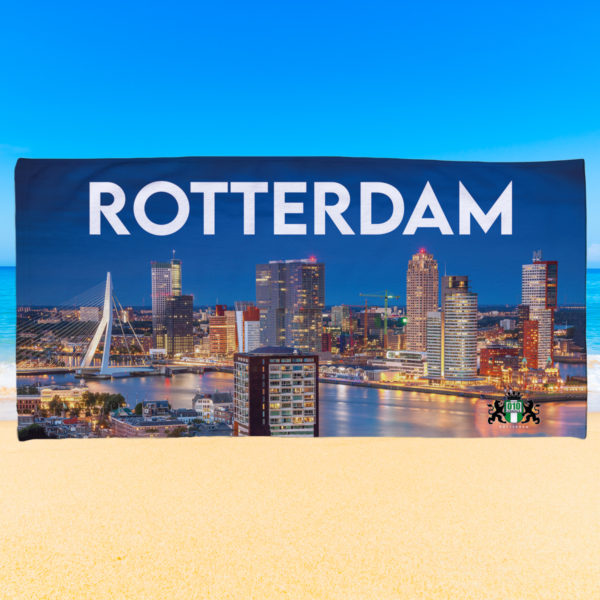 010 CASUALS BADLAKEN ROTTERDAM SKYLINE 200X100cm - Afbeelding 2