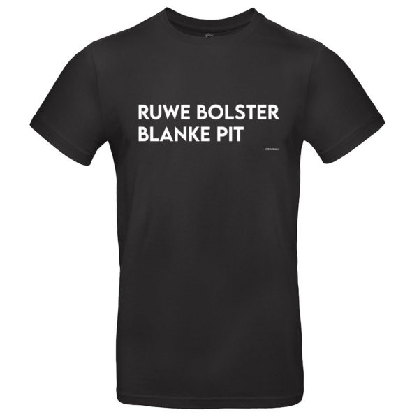 010 CASUALS T-SHIRT RUWE BOLSTER BLANKE PIT
